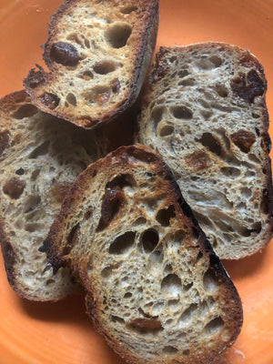 WED MAY 15th MARKET SIZE Apricot and Thyme Sourdough Porch Pick up 4pm-9pm OR Purplebrown 4:30-6:30pm