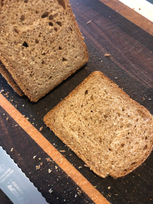 WED MARCH 19th CIN-GIN-RAISIN Spelt Sandwich Bread 100% freshly milled in-house - Porch Pick up 4-8 pm or Lee road 5-9